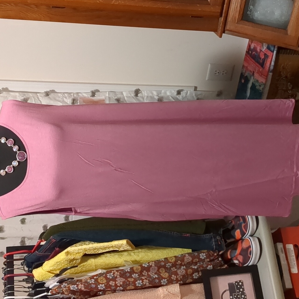 Zanana Premium cute purple dress with no sleeves